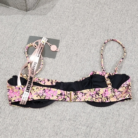 NWT House of CB Monaco Olive Floral Underwire Bikini Top‎ XS - Picture 6 of 8